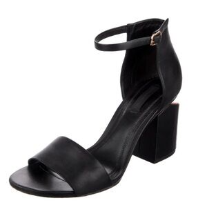 Alexander Wang Block heel sandals Black leather Women's shoes size 6 / EU 36